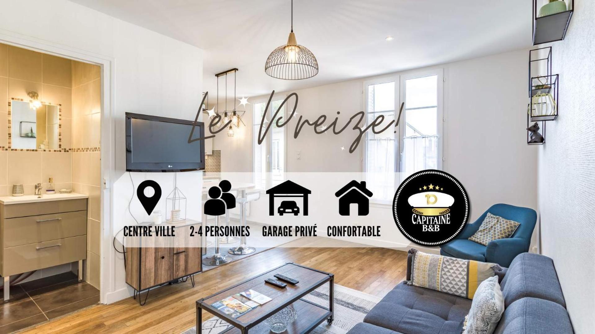 Appartement "Le Preize" - Centre Ville - Garage Prive Troyes Eksteriør billede